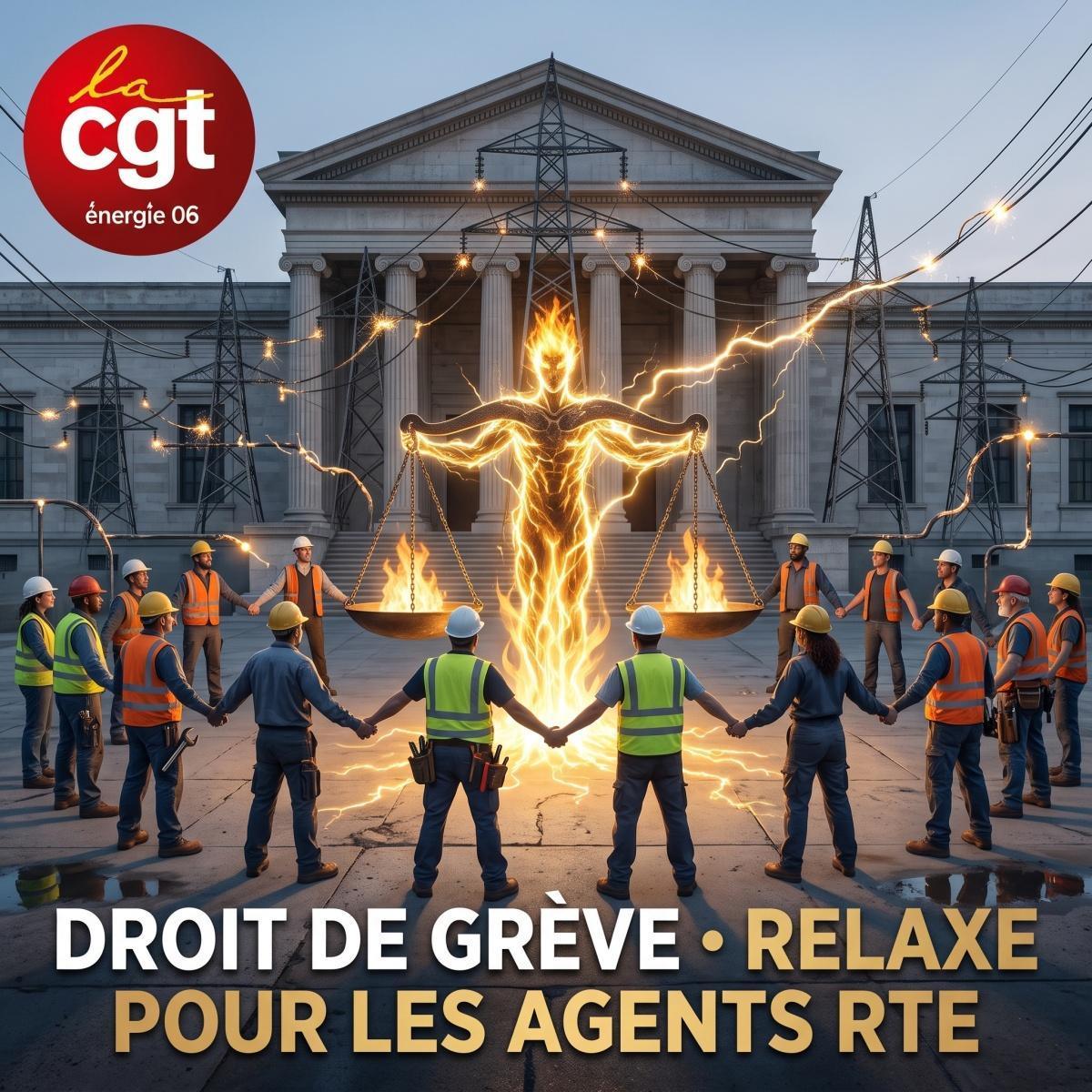 Répression syndicale chez RTE : 6 agents en procès pour avoir défendu leurs salaires et le service public Répression syndicale chez RTE : 6 agents en procès pour avoir défendu leurs salaires et le service public