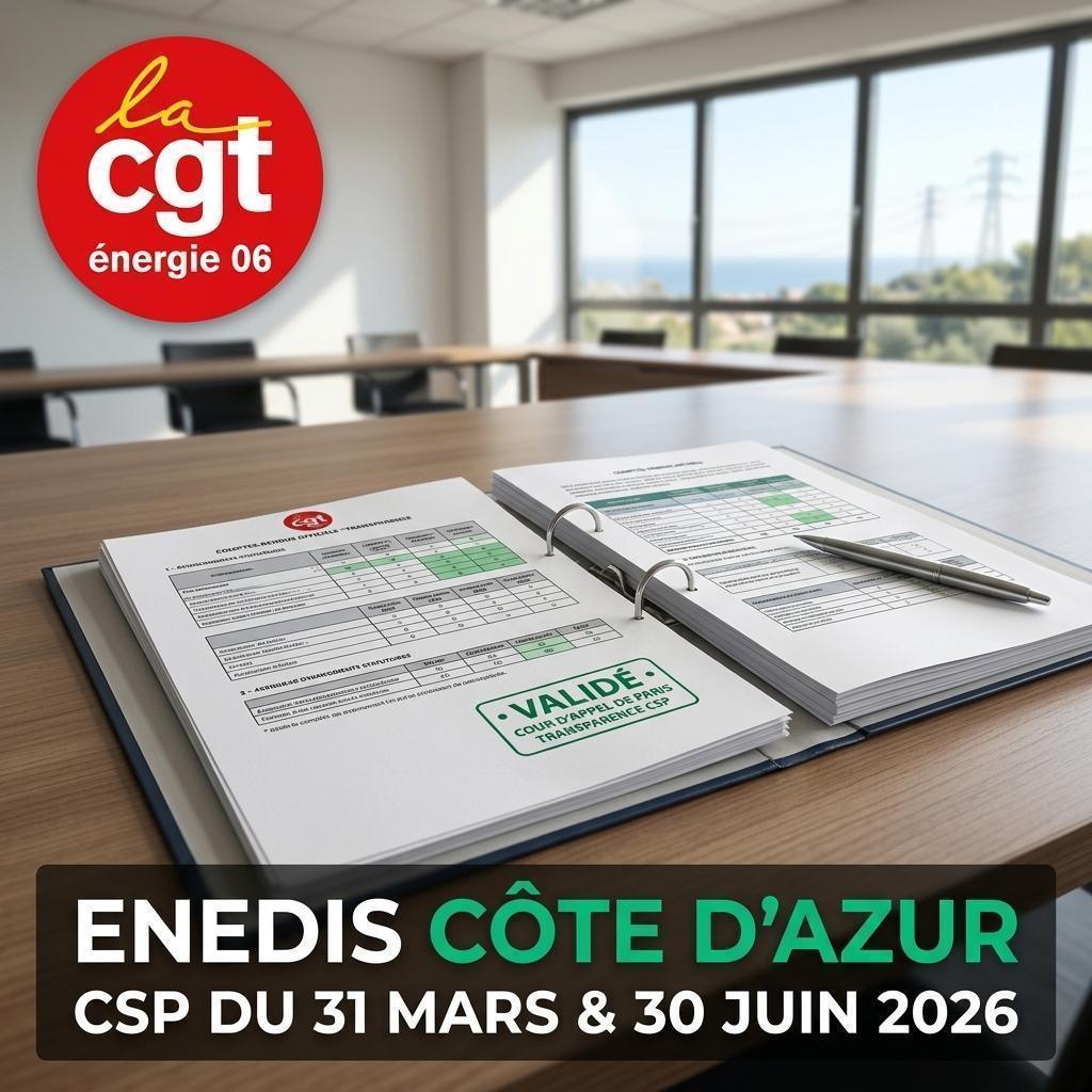 CSP Enedis Côte d'Azur des 31 mars & 30 juin 2026