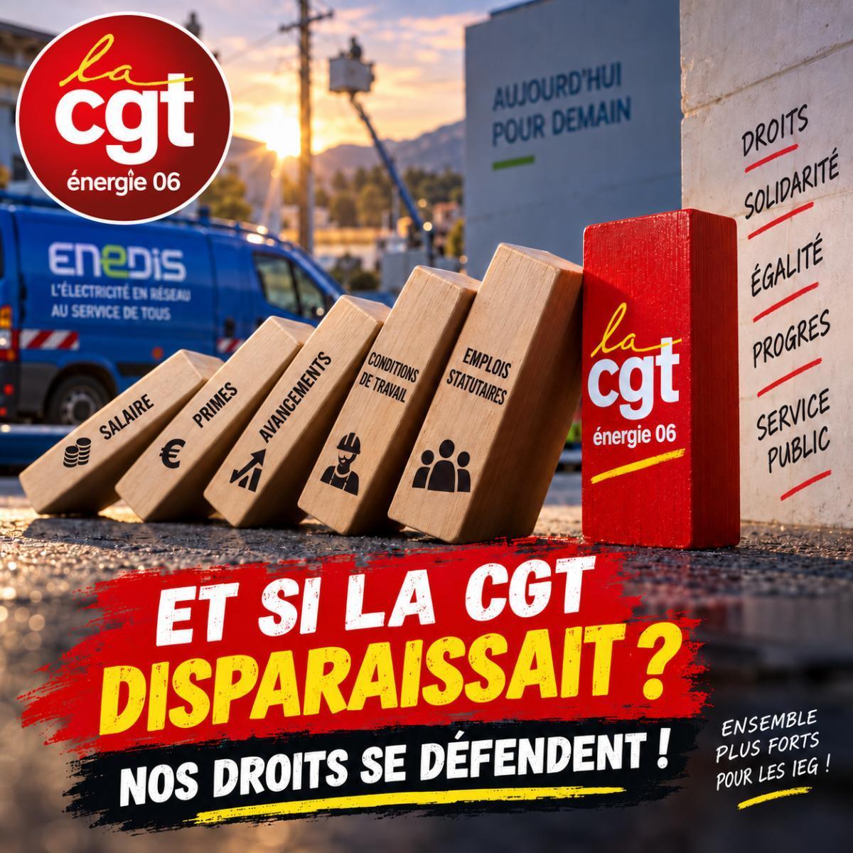 Et si la CGT disparaissait ? Faites le test : nos droits ne sont pas tombés du ciel ! Et si la CGT disparaissait ? Faites le test : nos droits ne sont pas tombés du ciel !