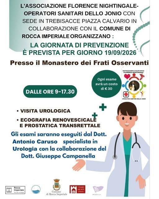 Giornata di Prevenzione (Dalle ore 9:00 alle ore 17:30) Giornata di Prevenzione (Dalle ore 9:00 alle ore 17:30)
