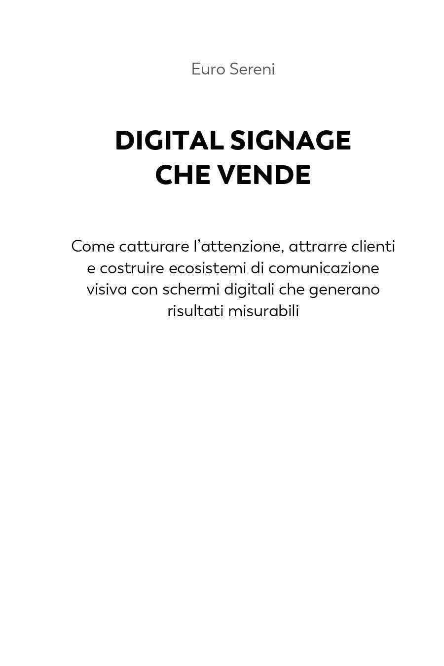 DIGITAL SIGNAGE CHE VENDE