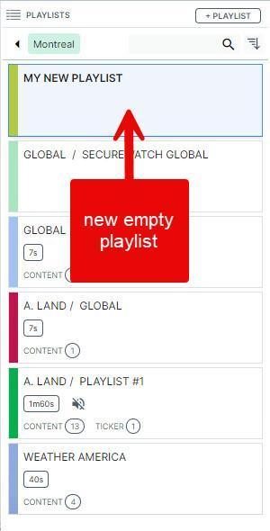 Creare una playlist Creare una playlist