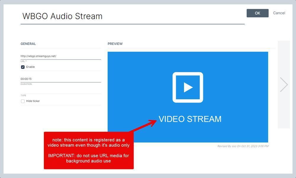 Riprodurre stream audio come audio di sottofondo Riprodurre stream audio come audio di sottofondo