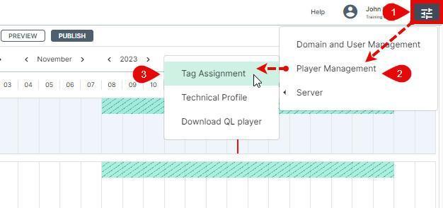 Assegnare tag ai player Assegnare tag ai player