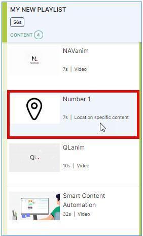 Contenuti specifici per location Contenuti specifici per location