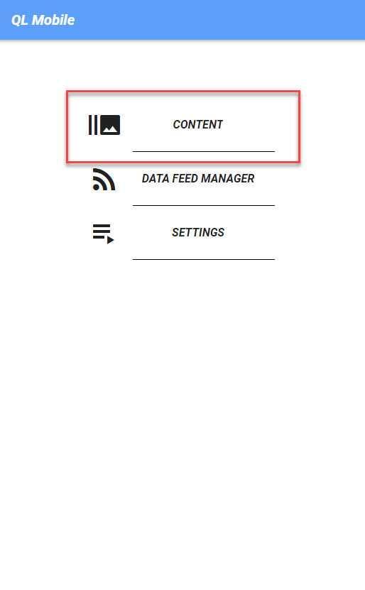 Contenuti (QL Mobile) Contenuti (QL Mobile)