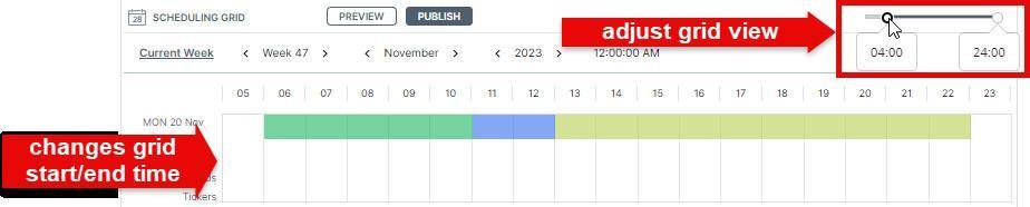 La griglia di programmazione (Scheduling grid) La griglia di programmazione (Scheduling grid)