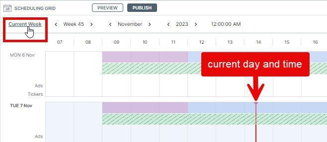 La griglia di programmazione (Scheduling grid) La griglia di programmazione (Scheduling grid)