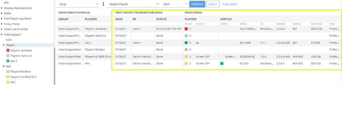 Come aprire la finestra Monitoring Come aprire la finestra Monitoring