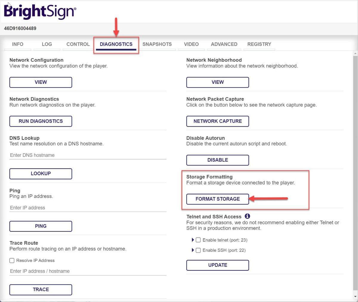 Configurazione del QL Player - Installazione su BrightSign XT, XD e HD Configurazione del QL Player - Installazione su BrightSign XT, XD e HD