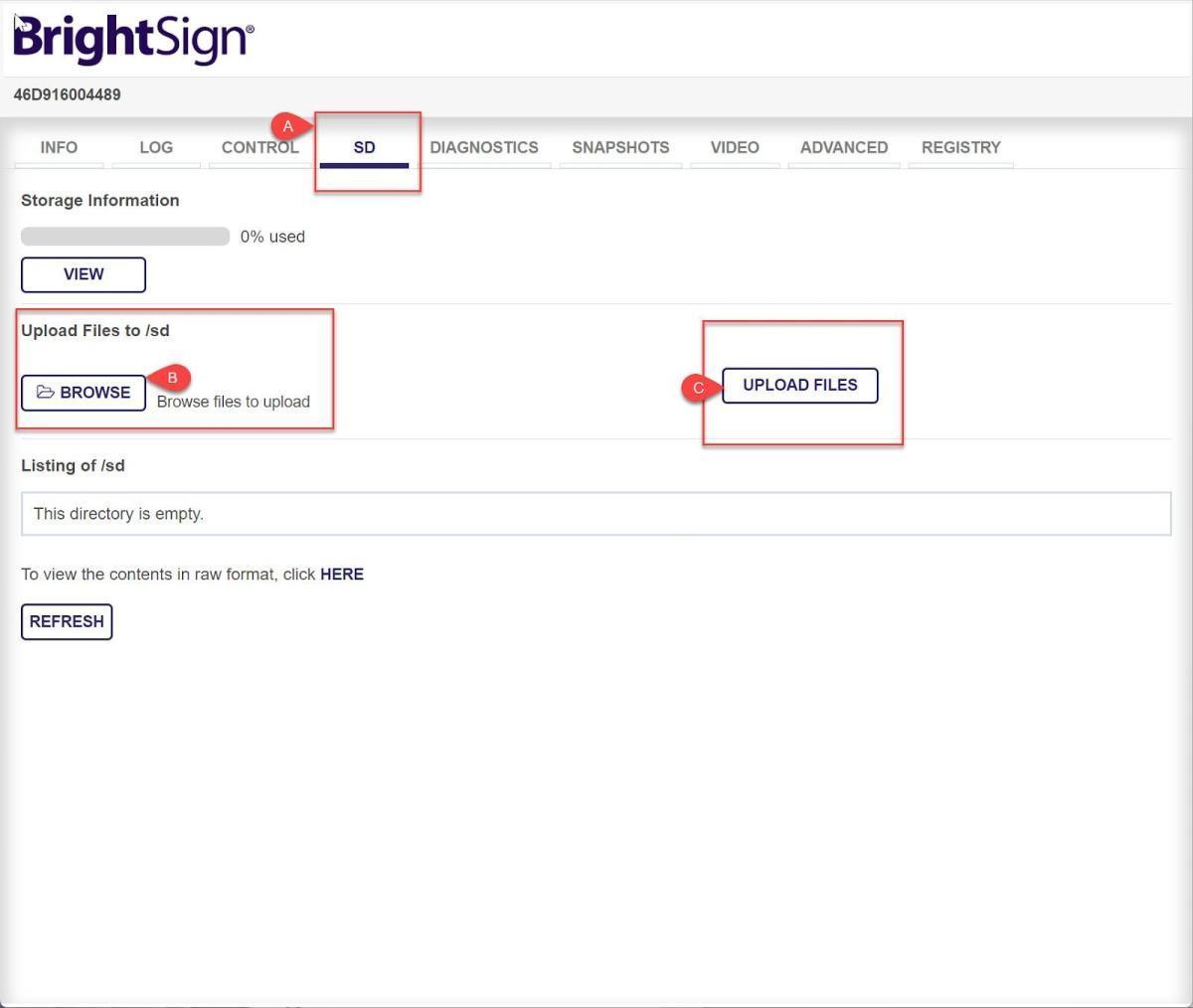 Configurazione del QL Player - Installazione su BrightSign XT, XD e HD Configurazione del QL Player - Installazione su BrightSign XT, XD e HD