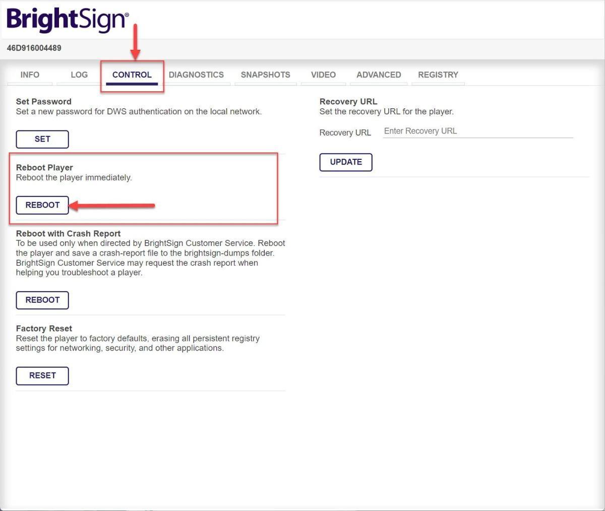 Configurazione del QL Player - Installazione su BrightSign XT, XD e HD Configurazione del QL Player - Installazione su BrightSign XT, XD e HD