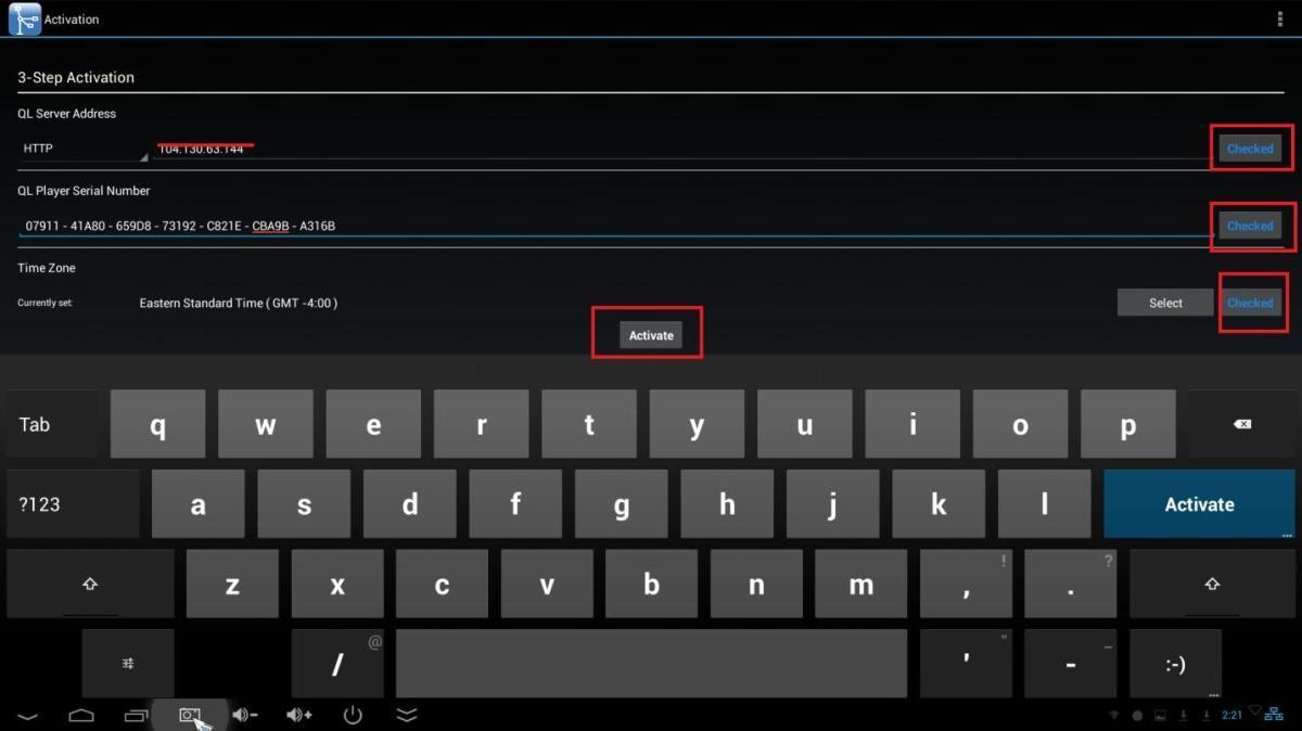 Configurazione del QL Player - Android Navori Generic / Minix X7/X10 / player IAdea Configurazione del QL Player - Android Navori Generic / Minix X7/X10 / player IAdea