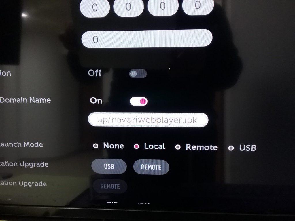 Configurazione del QL Player - LG WebOS Configurazione del QL Player - LG WebOS