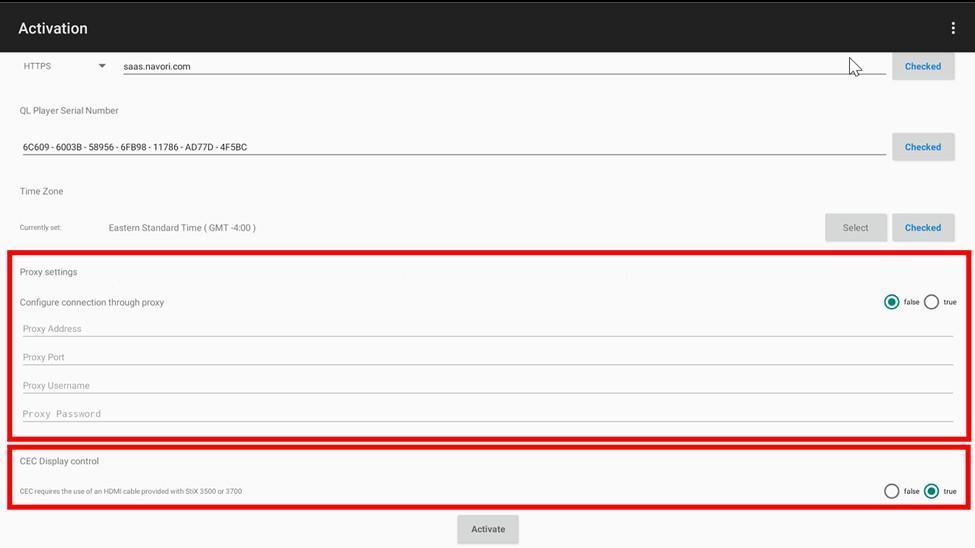 Come configurare il QL Player sullo Stix 3800 Come configurare il QL Player sullo Stix 3800