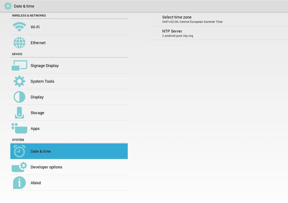 Configurazione del QL Player - Display Philips Android SoC Configurazione del QL Player - Display Philips Android SoC