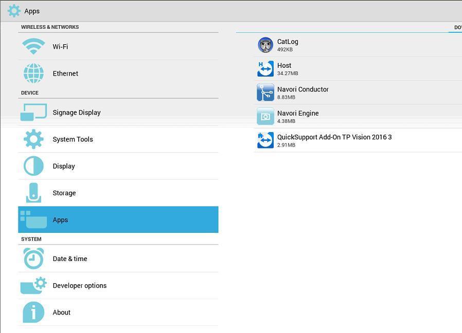 Configurazione del QL Player - Display Philips Android SoC Configurazione del QL Player - Display Philips Android SoC