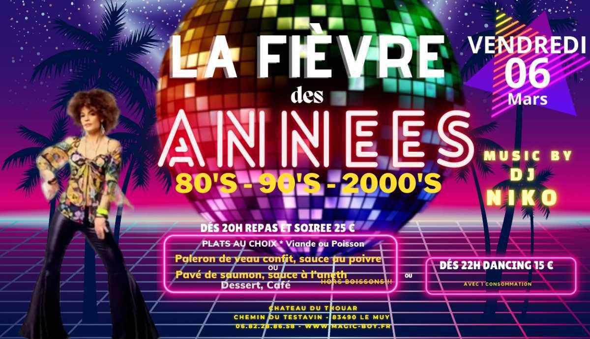SOIREE 80'S 90'S à NOS JOURS