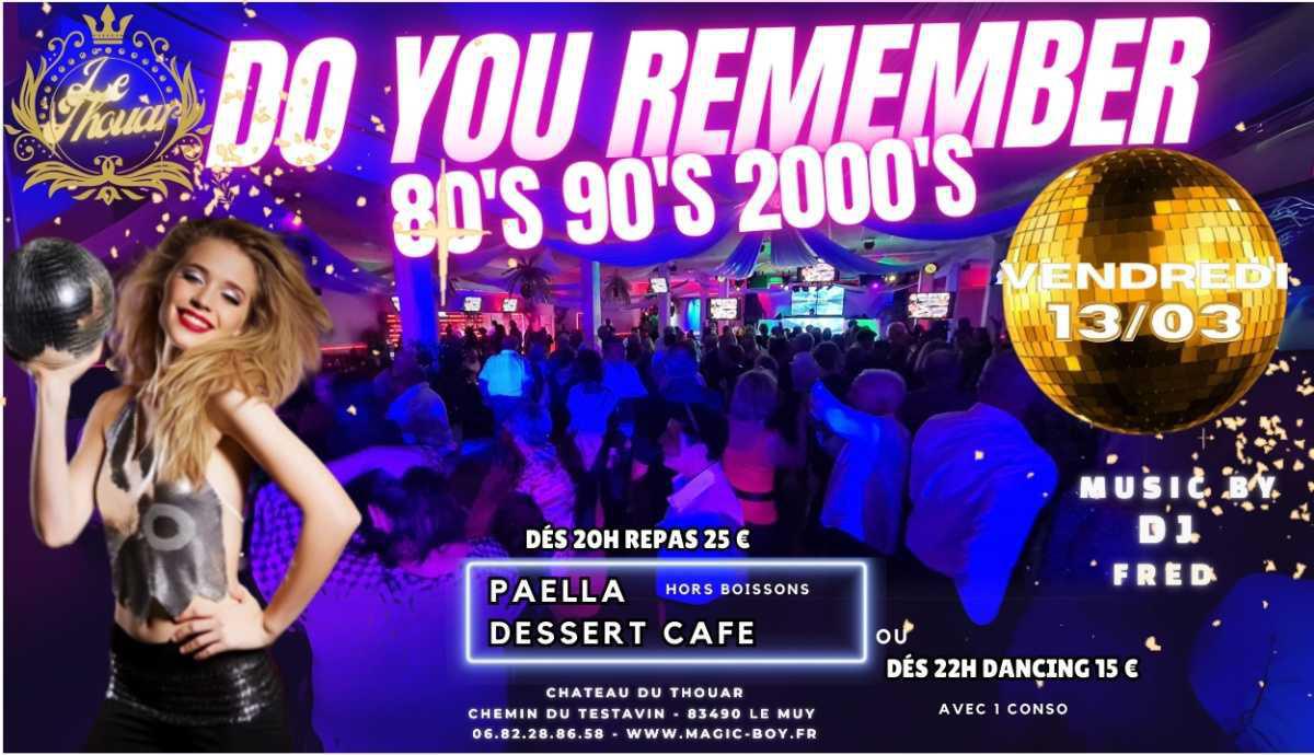 SOIREE 80'S 90'S à NOS JOURS