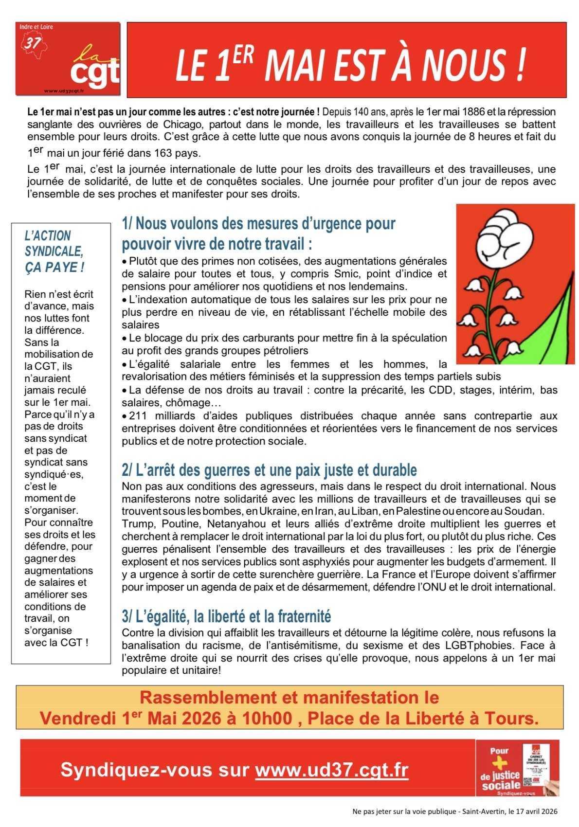 Le 1er mai est à nous!