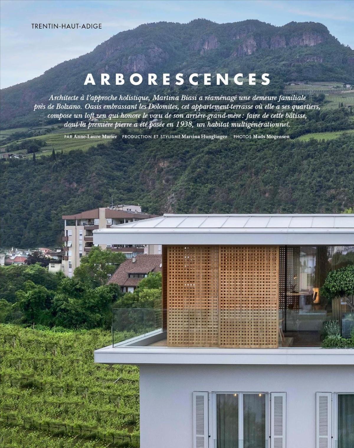 Près de Bolzano, un penthouse zen face aux Dolomites signé Martina Biasi
