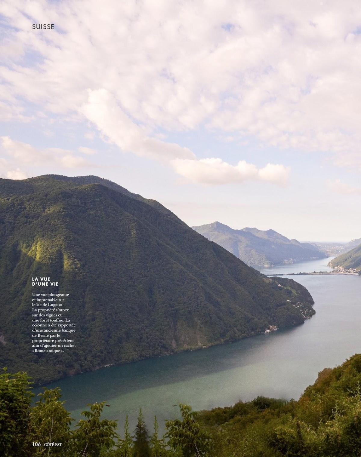 Tessin : une villa vintage et bohème face au lac de Lugano