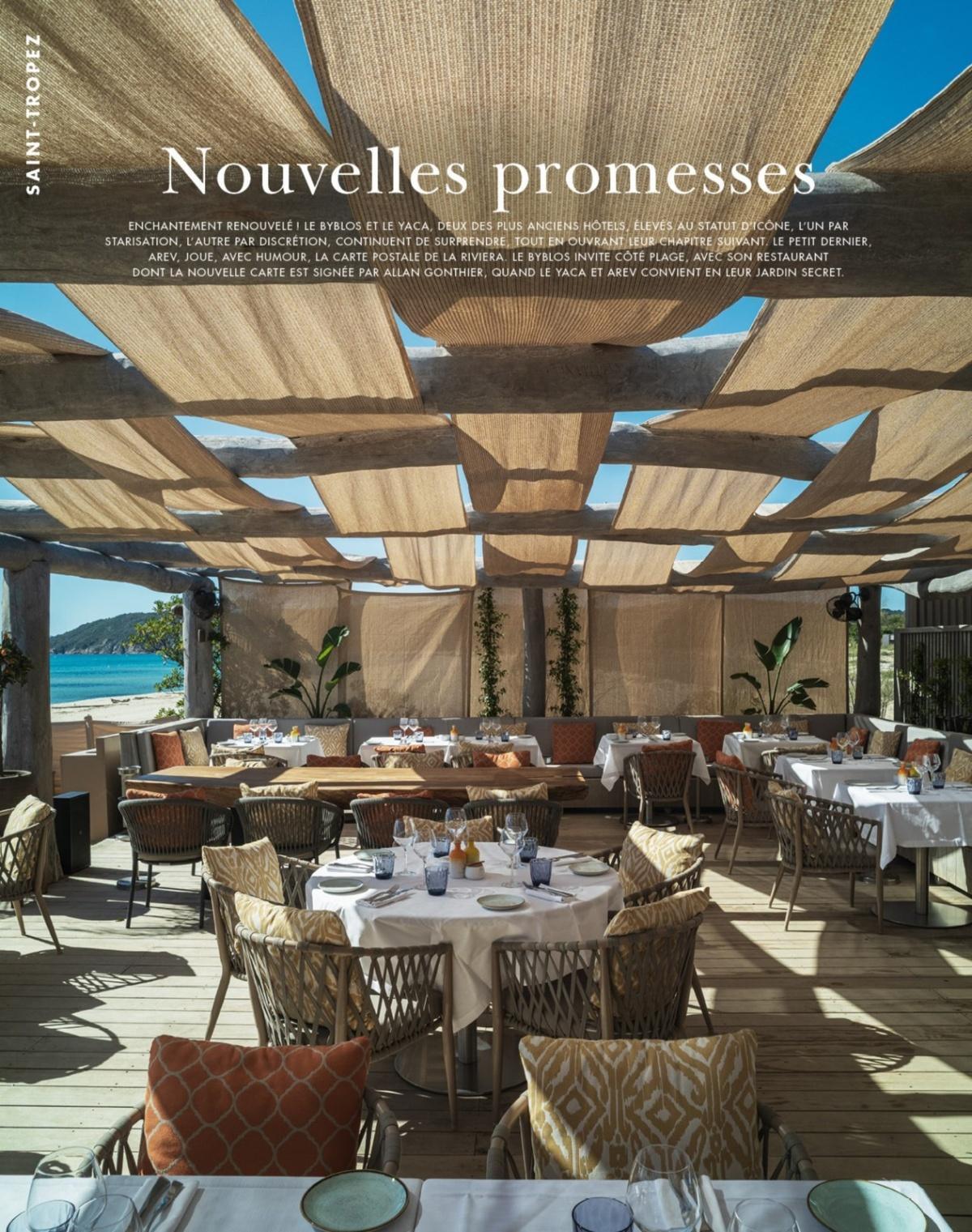 Nouvelles promesses : le Byblos, Le Yaca et AREV, hôtels iconiques de Saint-Tropez