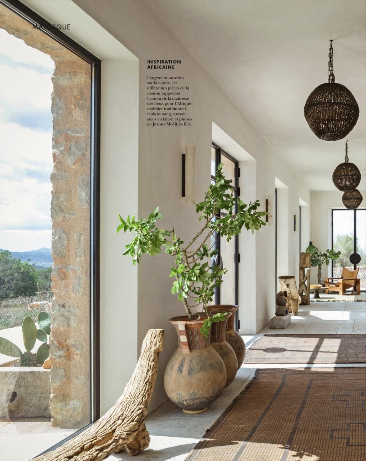 Le goût de la terre : une finca d'inspiration africaine à Majorque Le goût de la terre : une finca d'inspiration africaine à Majorque