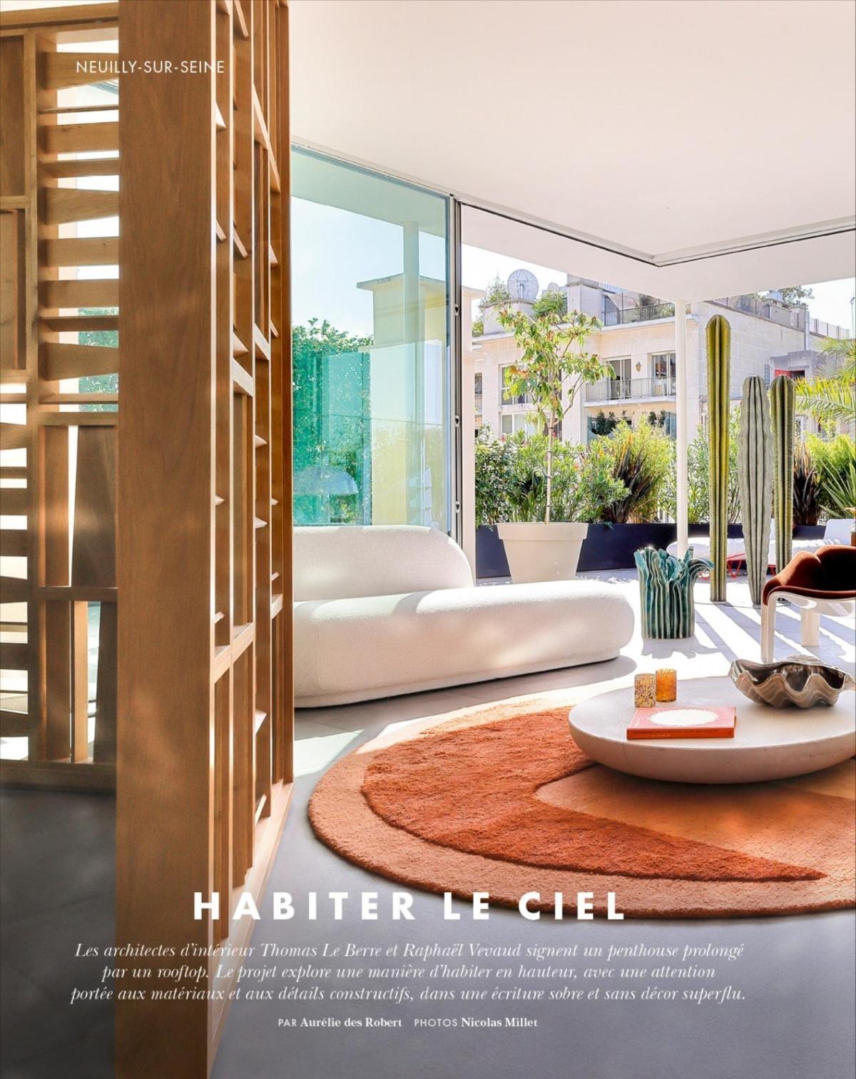 Habiter le ciel : un penthouse prolongé par un rooftop à Neuilly-sur-Seine