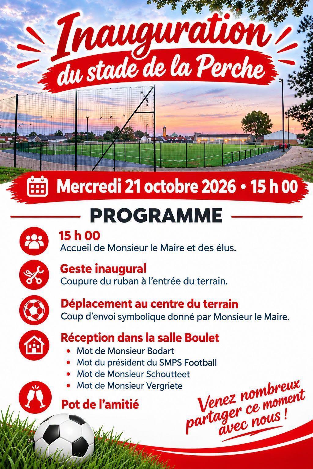 Inauguration Stade de la Perche 