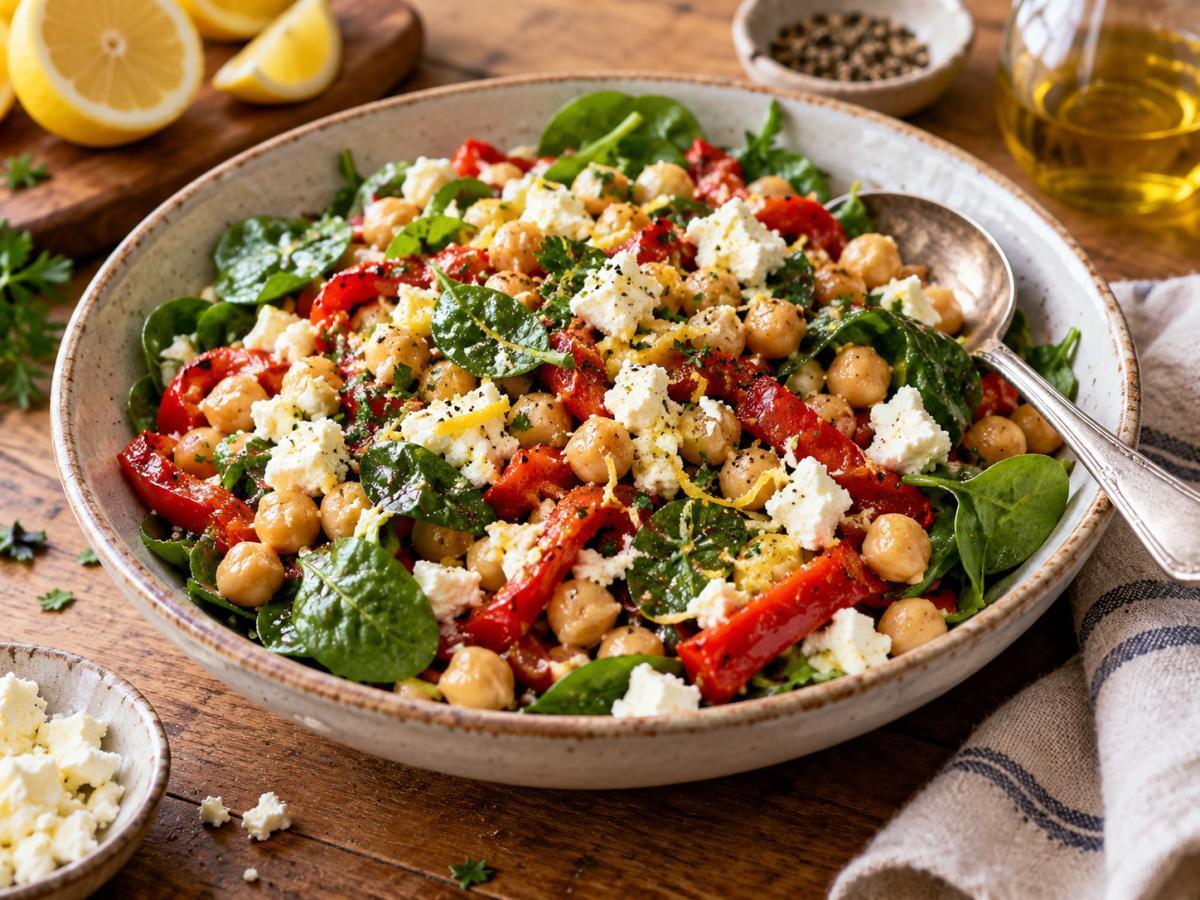 Lemon, Chickpea and Feta Salad Lemon, Chickpea and Feta Salad