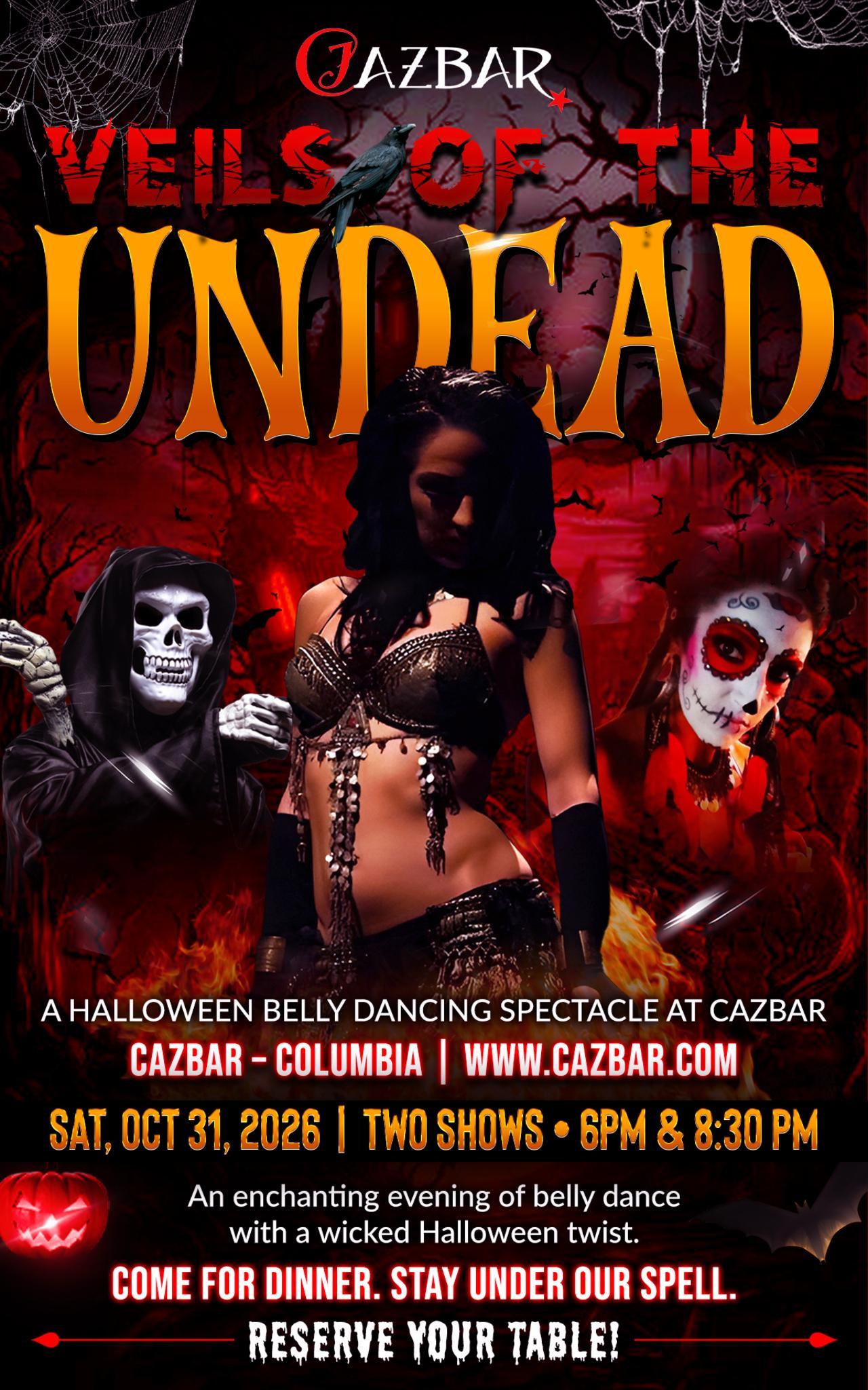 Halloween: Veils of the Undead promotion at Cazbar Columbia