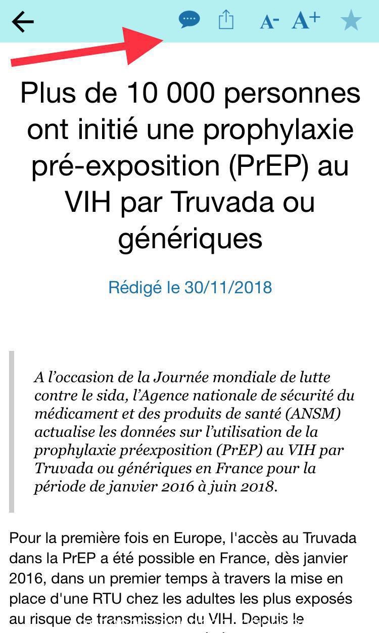 Je souhaite commenter un article, demander une modification ou signaler un contenu