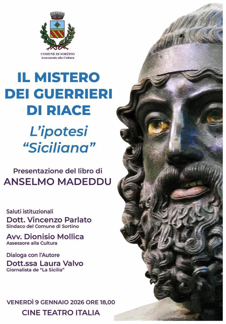 Il Mistero dei Guerrieri di Riace L'ipotesi "Siciliana" Presentazione del libro di Anselmo Madeddu (inizio ore 18.00)
