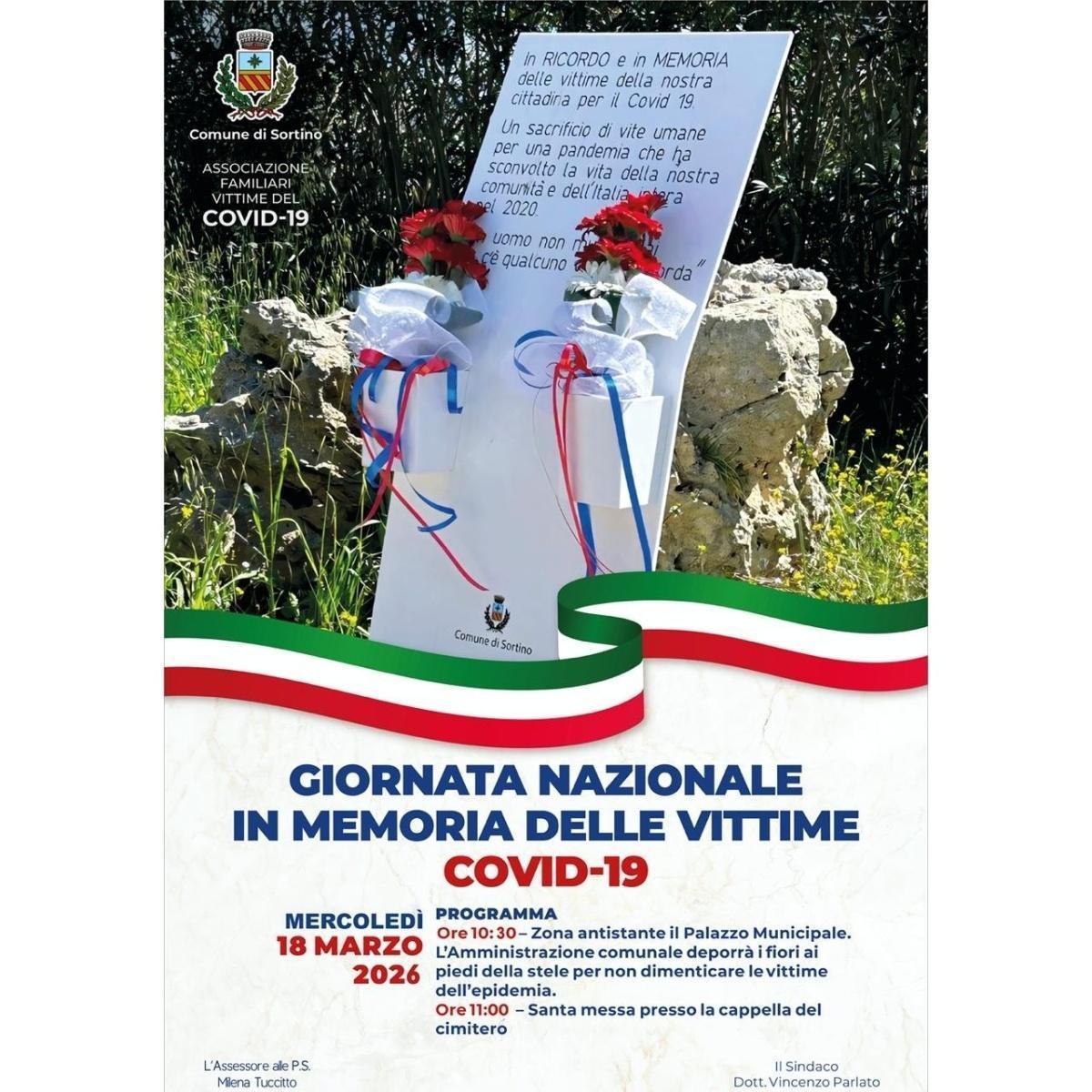 Giornata Nazionale in Memoria delle Vittime Covid-19 (inizio ore 10.30)