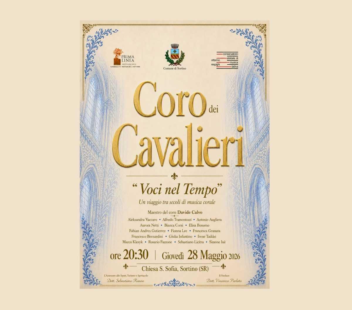 Coro Dei Cavalieri "Voci nel Tempo" - Un viaggio tra secoli di musica corale (inizio ore 20.30)