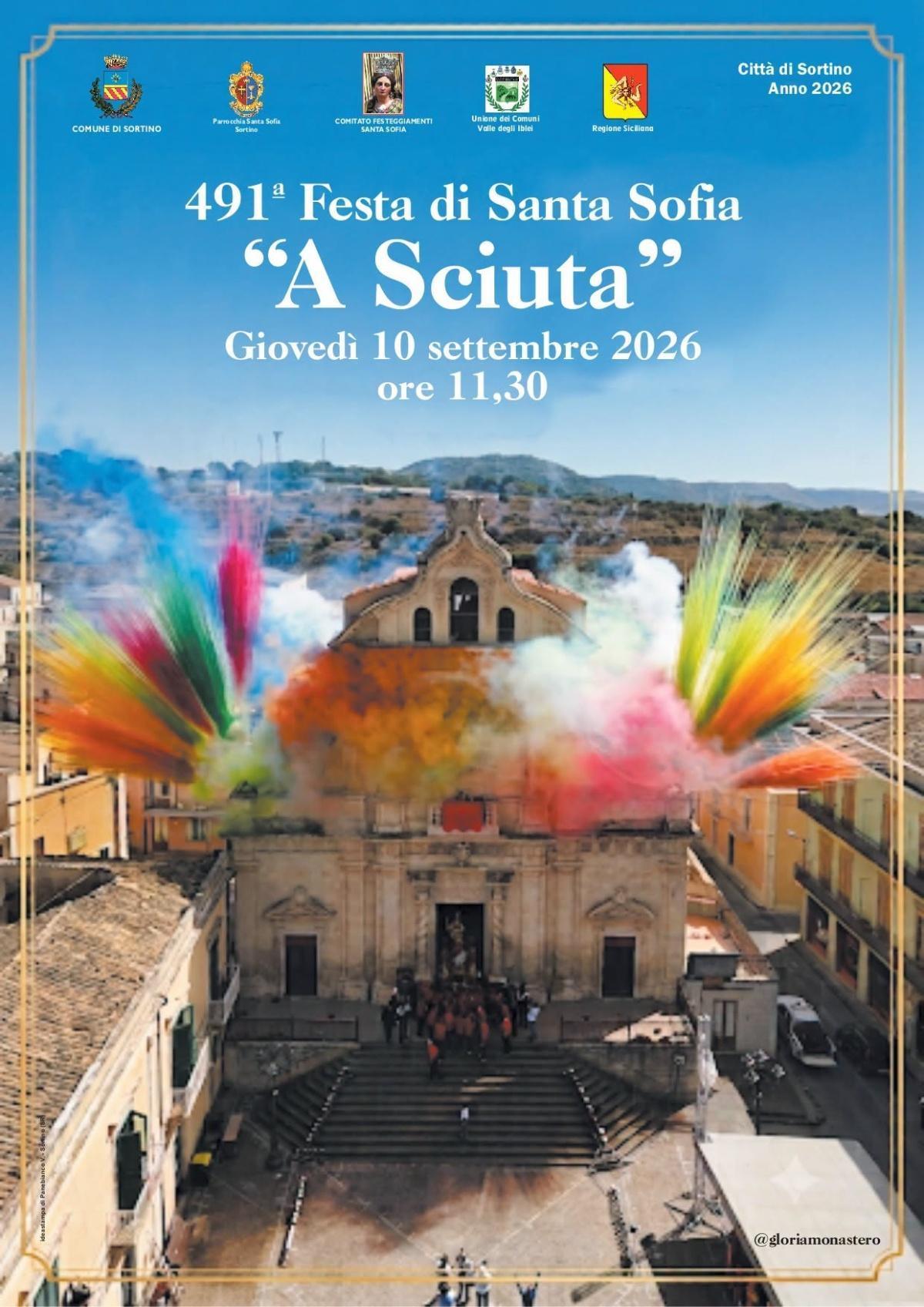 Maestosa e Spettacolare “SCIUTA” dal Santuario di S. Sofia (inizio ore 11.30) Maestosa e Spettacolare “SCIUTA” dal Santuario di S. Sofia (inizio ore 11.30)