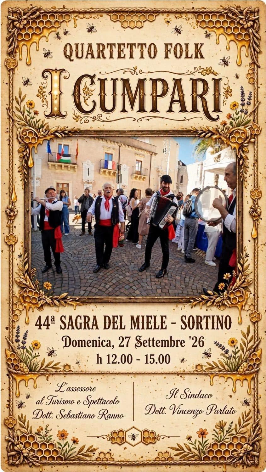 44ª Sagra del Miele - Quartetto Folk I Cumpari (h. 12.00 - 15:00)
