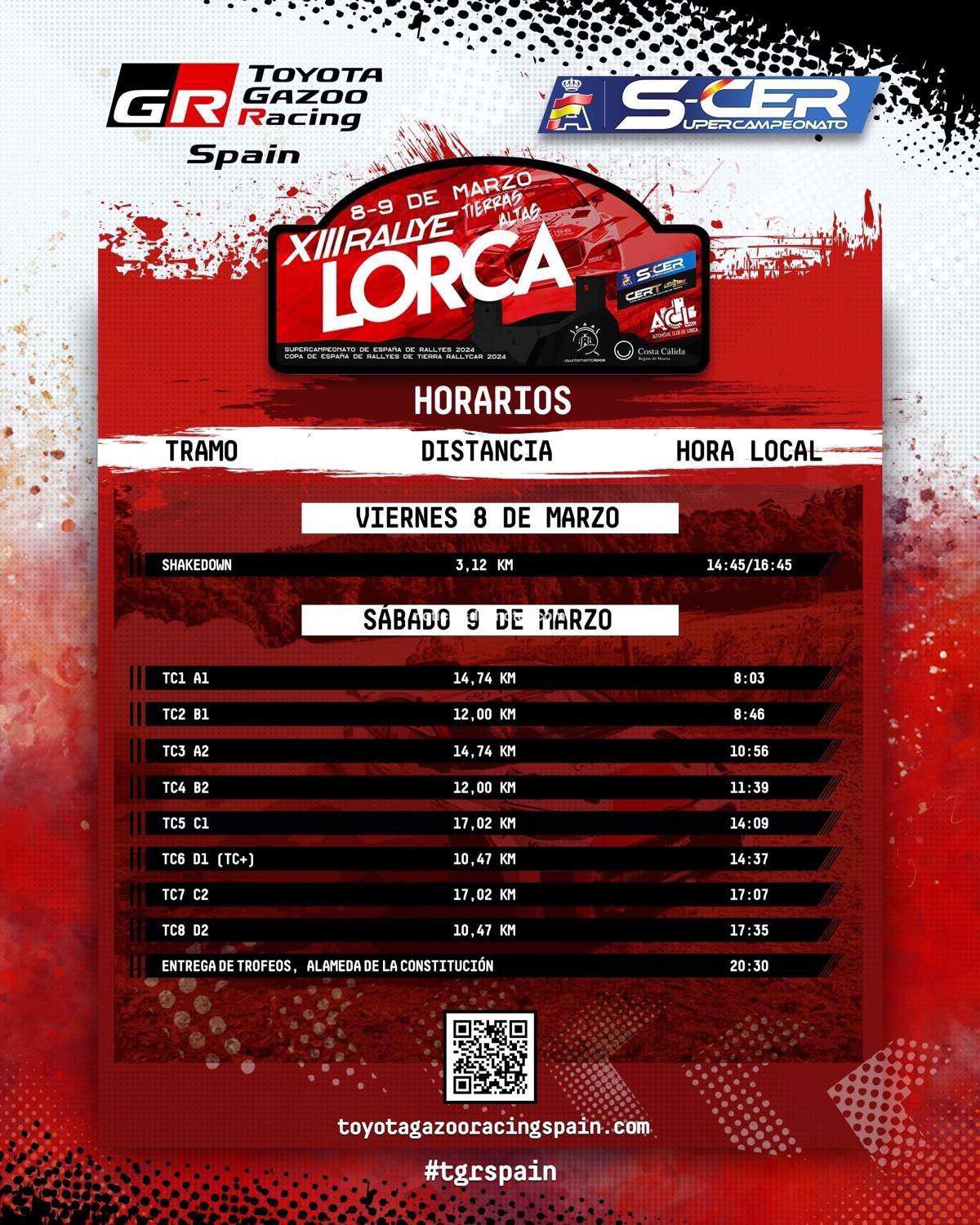TOYOTA GAZOO RACING SPAIN: ALEJANDRO CACHÓN Y BORJA ROZADA DEBUTAN EN LORCA CON EL GR YARIS RALLY2