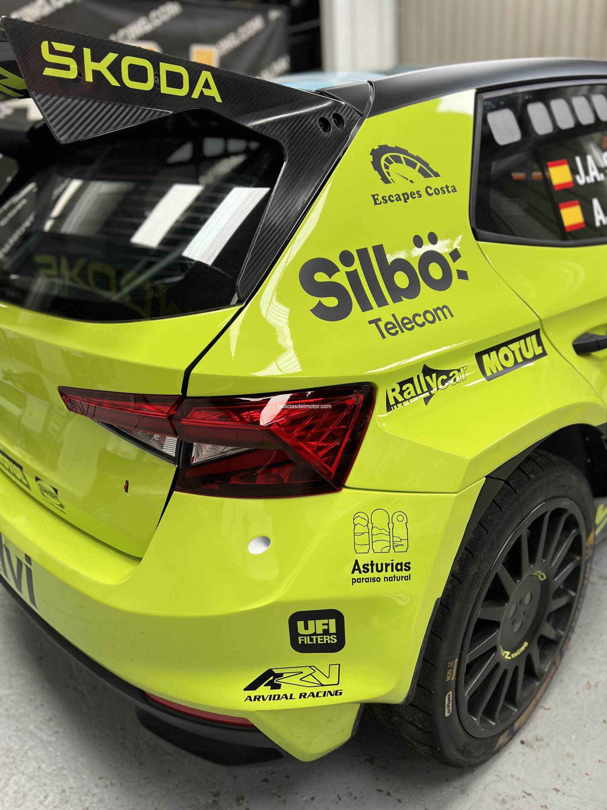 JOSÉ ANTONIO “COHETE” SUÁREZ Y ALBERTO IGLESIAS PIN ESTRENAN NUEVA UNIDAD DEL FABIA RS EN EL RALLY SIERRA MORENA