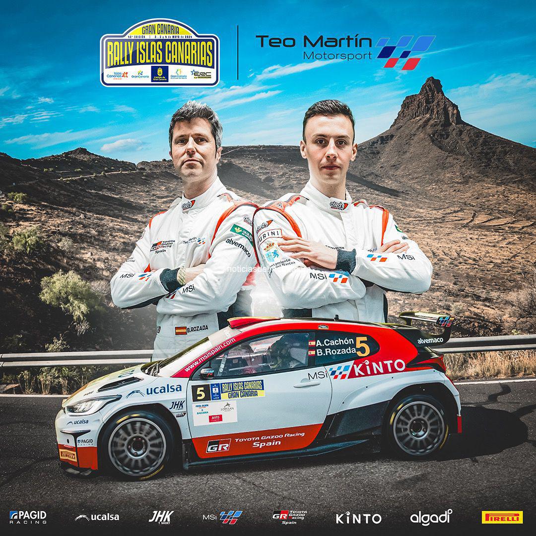 ALEJANDRO CACHÓN Y BORJA ROZADA LUCHARÁN POR LA VICTORIA EN EL 48 RALLY ISLAS CANARIAS