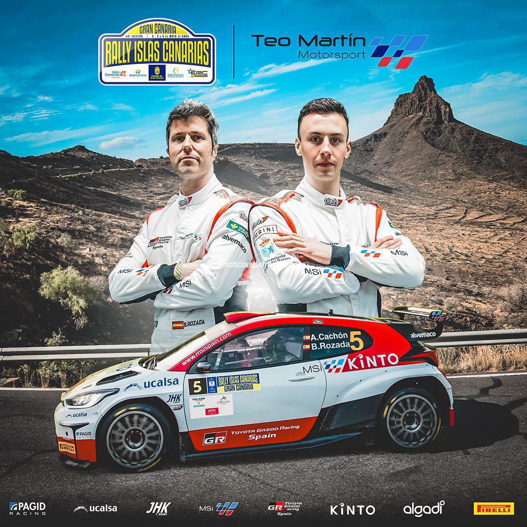 ALEJANDRO CACHÓN Y BORJA ROZADA LUCHARÁN POR LA VICTORIA EN EL 48 RALLY ISLAS CANARIAS ALEJANDRO CACHÓN Y BORJA ROZADA LUCHARÁN POR LA VICTORIA EN EL 48 RALLY ISLAS CANARIAS