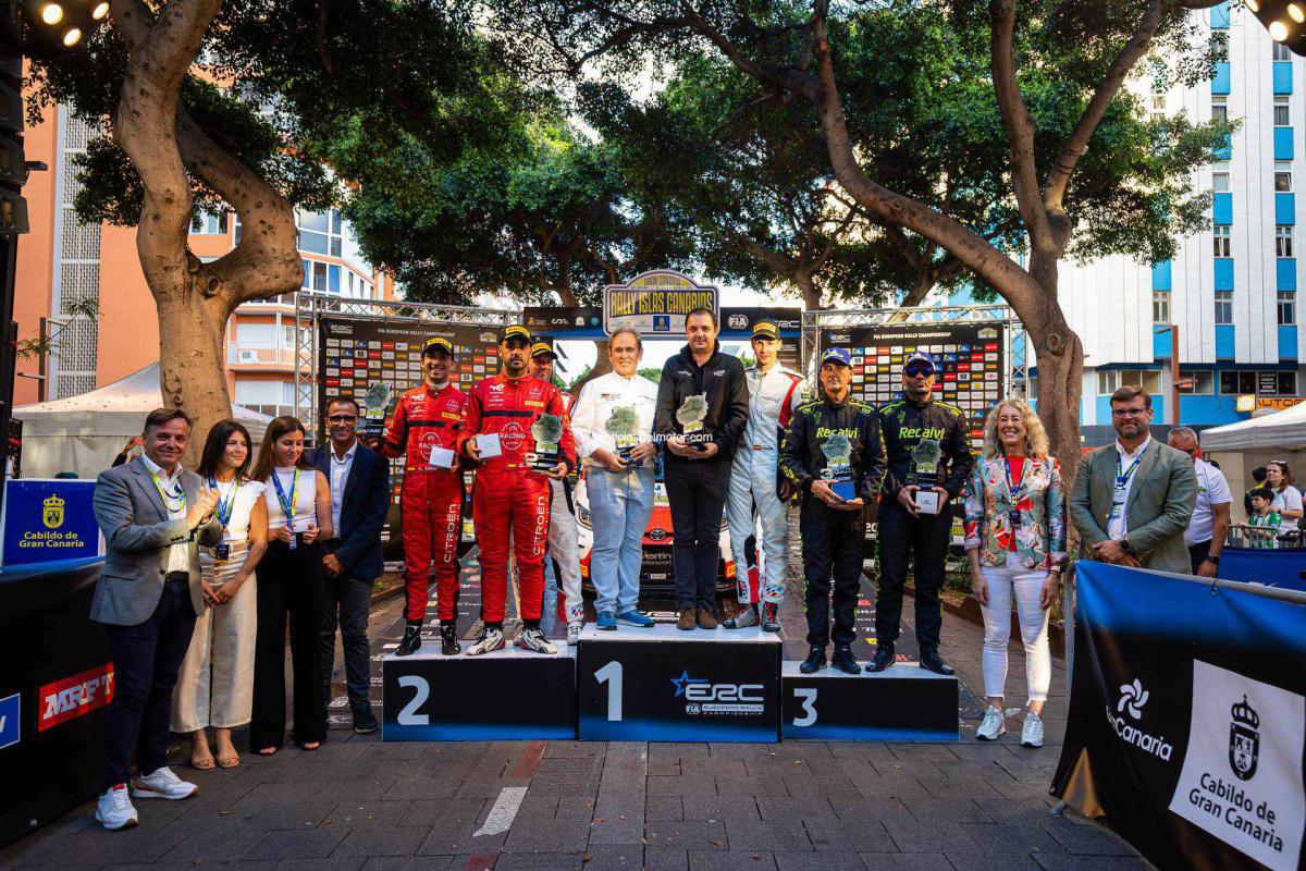 TOYOTA GAZOO Racing Spain: Alejandro Cachón y Borja Rozada ganan el Rallye Islas Canarias