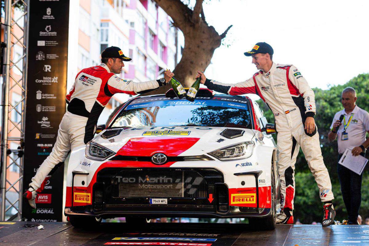 TOYOTA GAZOO Racing Spain: Alejandro Cachón y Borja Rozada ganan el Rallye Islas Canarias