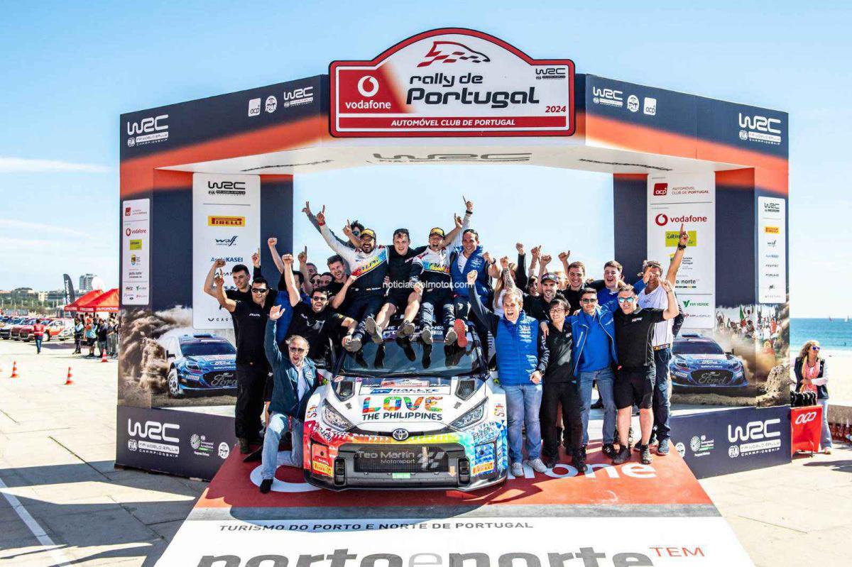 TEO MARTÍN MOTORSPORT HACE HISTORIA EN EL WRC2 ALZANDO A JAN SOLANS A LA VICTORIA EN EL RALLY DE PORTUGAL 2024