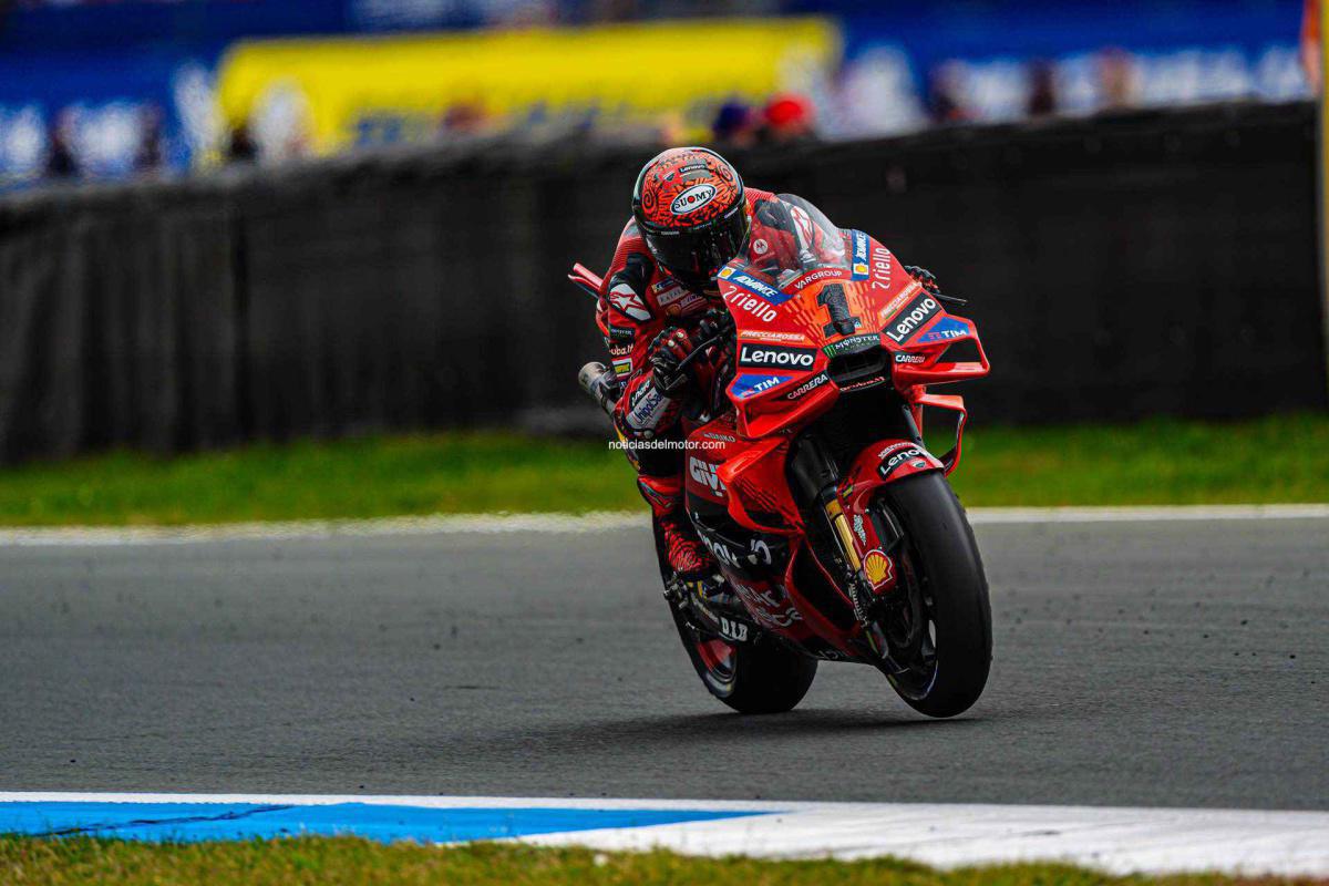 MOTOGP: Bagnaia y el Ducati Lenovo Team, imbatibles en Assen. Gran podio de Bastianini, tercero