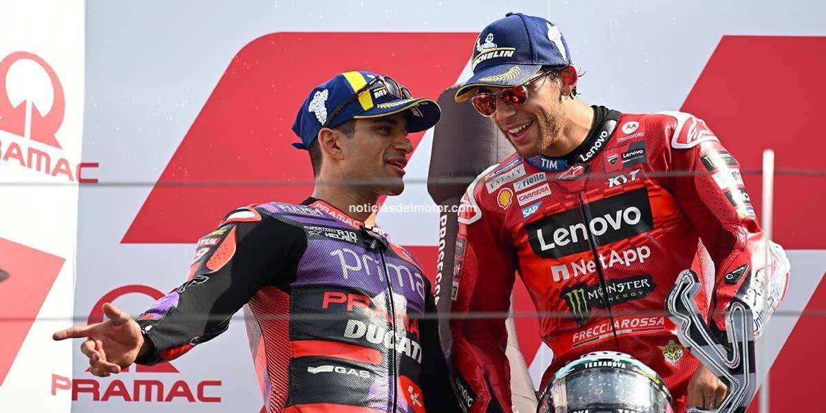 Bastianini regala a Ducati su victoria nº 100 mientras Bagnaia se va al suelo Bastianini regala a Ducati su victoria nº 100 mientras Bagnaia se va al suelo