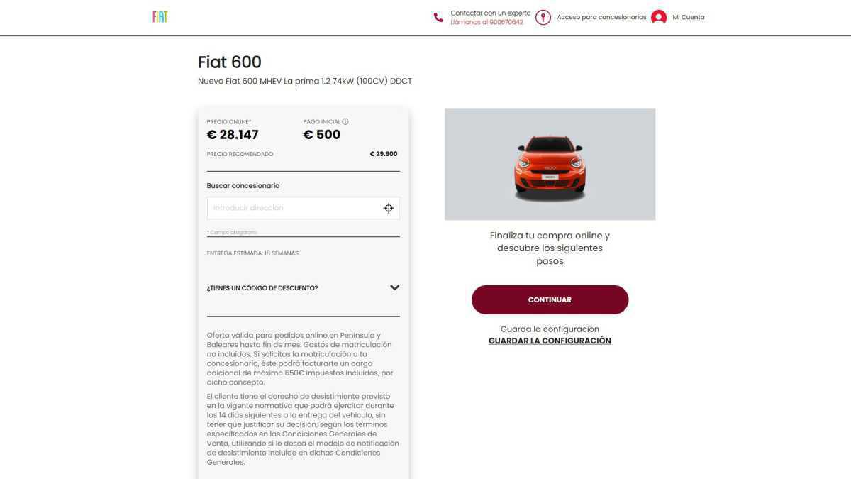 FIAT OFRECE UNA EXPERIENCIA DE COMPRA ONLINE SENCILLA, SEGURA E INTUITIVA FIAT OFRECE UNA EXPERIENCIA DE COMPRA ONLINE SENCILLA, SEGURA E INTUITIVA