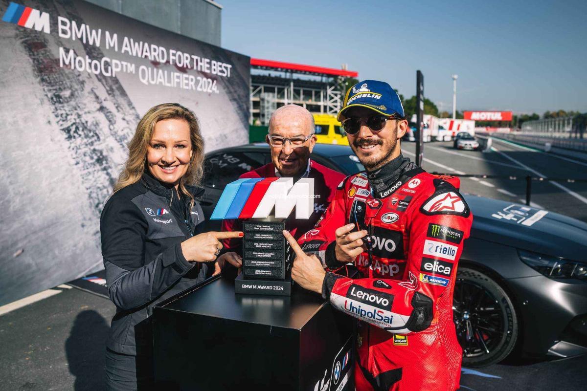 FRANCESCO BAGNAIA GANA UNA EMOCIONANTE CARRERA POR EL BMW M AWARD DE MOTOGP™ 2024