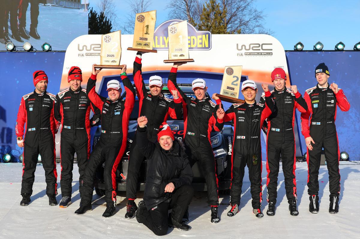 EL DOBLETE DE TOYOTA RACING EN SUECIA LES SITUA LIDERES EN LOS CAMPEONATOS DE PILOTOS Y EQUIPOS